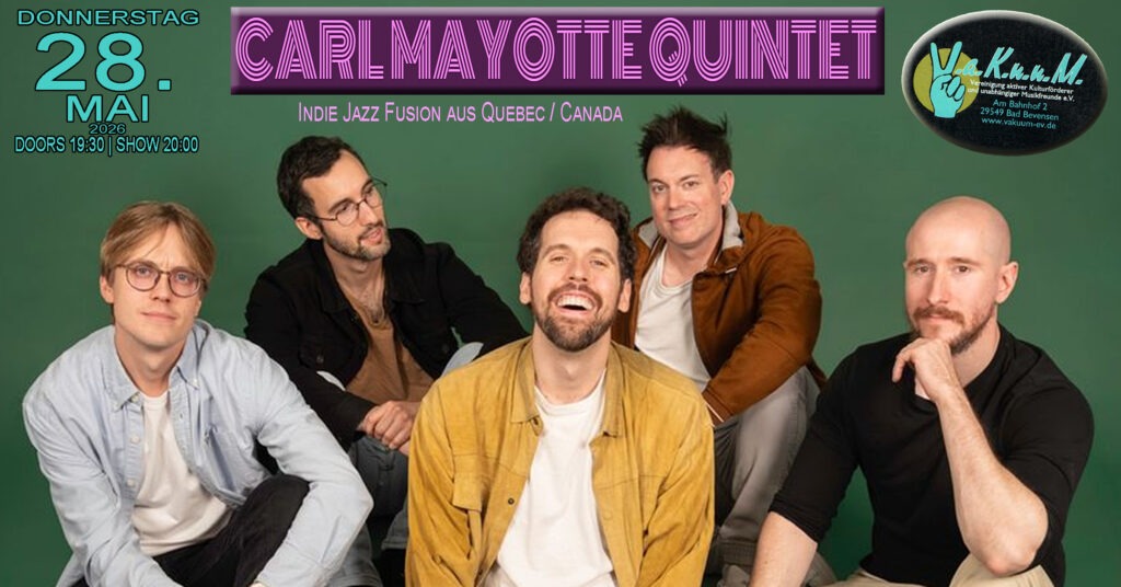 Carl Mayotte Quintet 2026 – 2